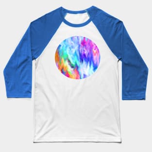 Vibrating Glitch Rainbow Baseball T-Shirt